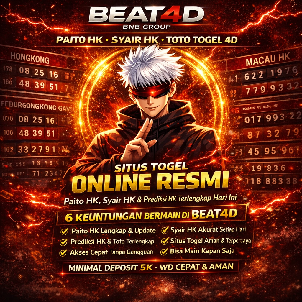 BEAT4D – Situs Toto Togel 4D dengan Paito HK, Syair HK & Prediksi HK Terlengkap
