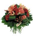 Round Bouquet in Red & Orange Colours